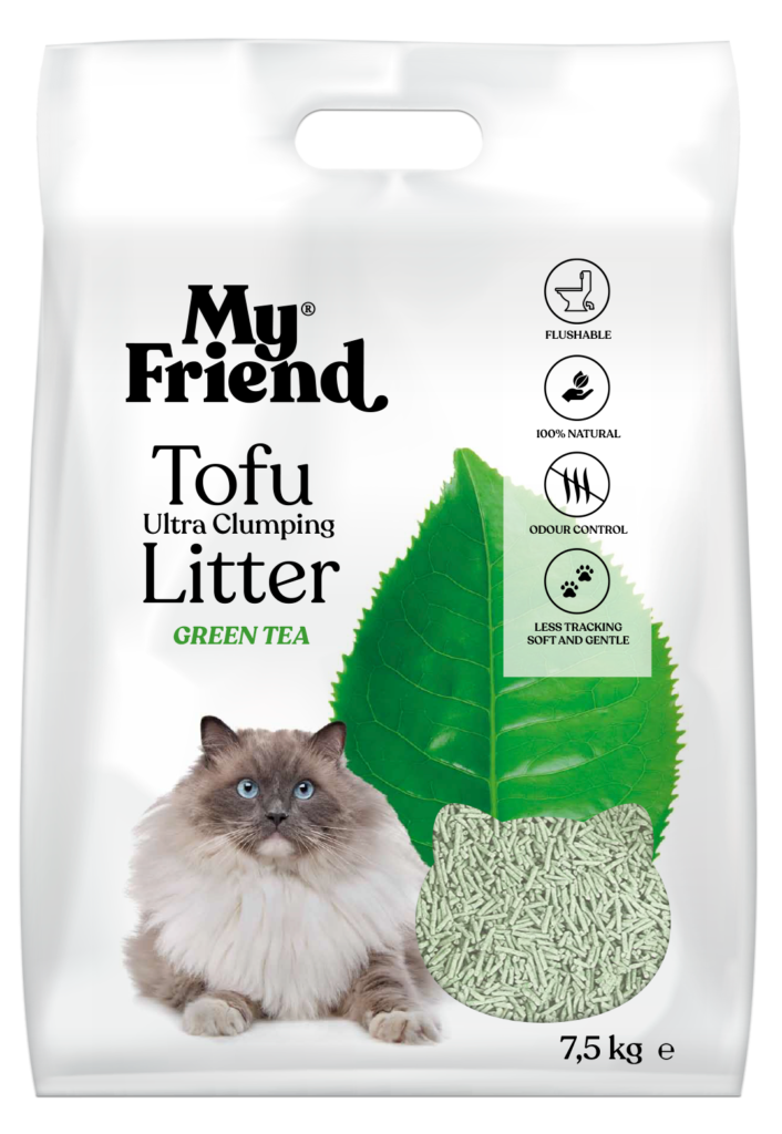 żwirek dla kota My Friend Green Tea w 100% naturalny