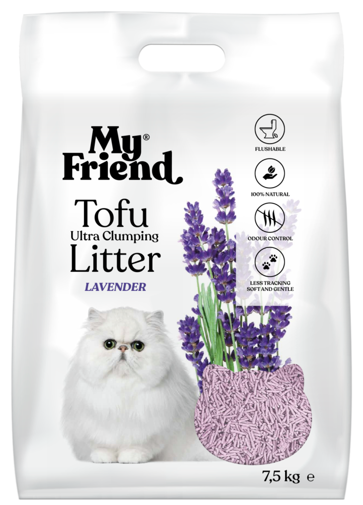 żwirek dla kota My Friend Lavender w 100% naturalny